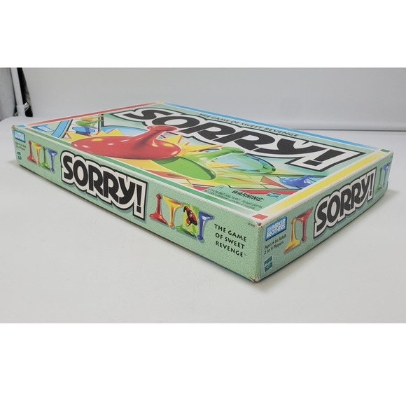 Vintage 1998 SORRY! Parker Brothers Hasbro Board Game Strategy 100% COMPLETE - Picture 9 of 9